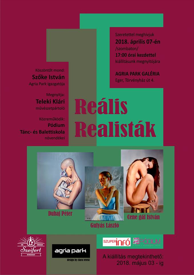 Reális realisták II - Duhaj Péter - Gulyás László - Cene gál István közös kiállítása