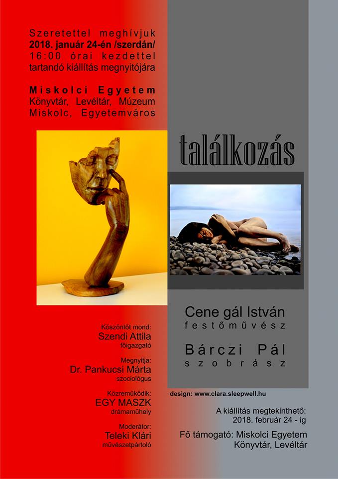 Cene gál István és Bárczi Pál szobrász közös kiállítása